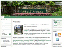 Tablet Screenshot of lostforrest.com